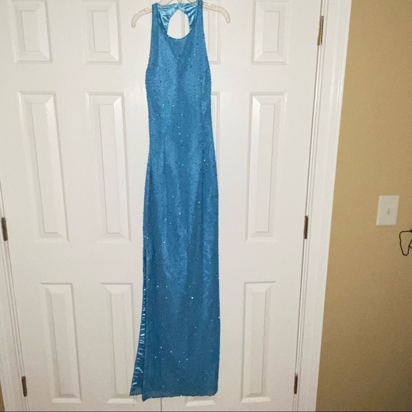 VTG SCALA Gown sequins medium 80s/90s - Picture 2 of 13